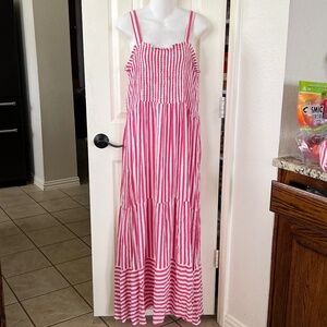 Raviya Women's Tiered Striped Dress Cover-Up